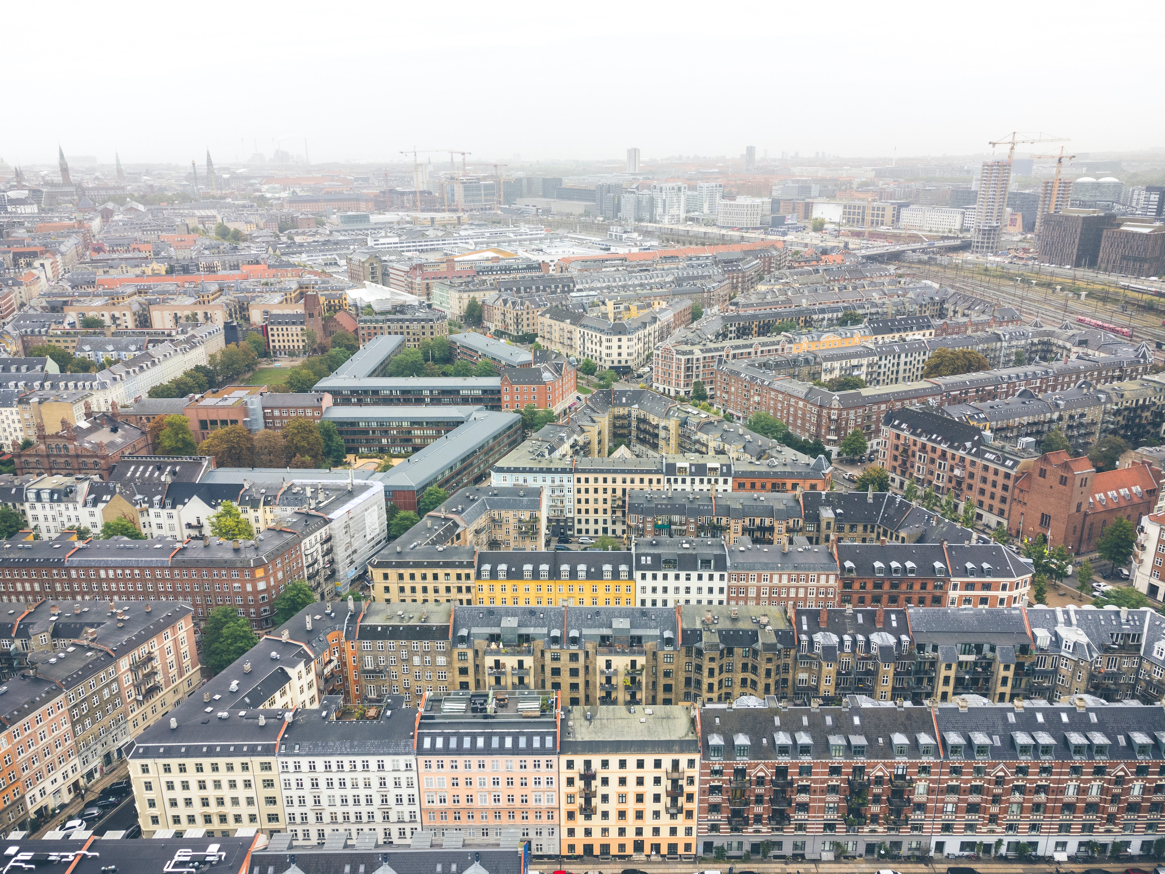 Bygningsportefølje set fra luften